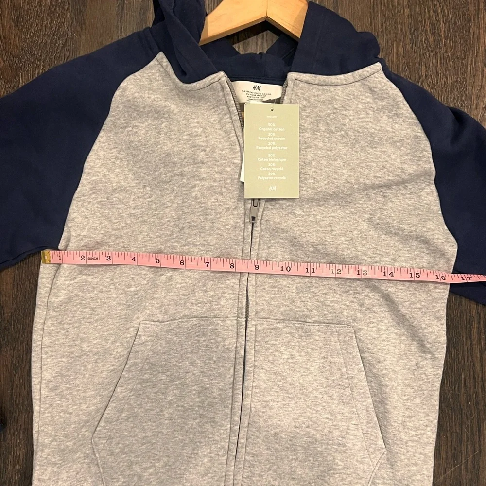 NWT H&M Kids' Hoodie in Gray and Navy